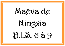 Zone de Texte: Mava de NingxiaB.I.S. 6  9 
